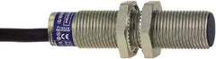 Telemecanique Sensors - NPN, PNP, NO/NC, 2mm Detection, Cylinder, Inductive Proximity Sensor - 4 Wires, IP68, 12 to 24 VDC, M12x1 Thread, 50mm Long - Exact Tool & Supply