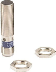 Telemecanique Sensors - PNP, 4mm Detection, Cylinder, Inductive Proximity Sensor - 3 Wires, IP65, IP67, 12 to 24 VDC, M12x1 Thread, 50mm Long - Exact Tool & Supply