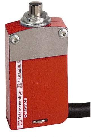 Telemecanique Sensors - NO/2NC Configuration, Multiple Amp Level, Metal Plunger Safety Limit Switch - 2m Cable Length, 30mm Wide x 16mm Deep x 60mm High, IP66, IP67, IP68 Ingress Rating - Exact Tool & Supply