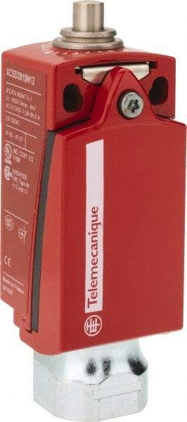 Telemecanique Sensors - NO/2NC Configuration, Multiple Amp Level, Metal Plunger Safety Limit Switch - 34mm Wide x 35mm Deep x 89mm High, IP66, IP67 Ingress Rating - Exact Tool & Supply