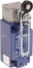Telemecanique Sensors - SPDT, 2NC/2NO, 240 VAC, Screw Terminal, Roller Lever Actuator, General Purpose Limit Switch - 1, 2, 3, 4, 12 NEMA Rating, IP66 IPR Rating - Exact Tool & Supply