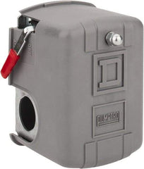 Square D - 1 and 3R NEMA Rated, 70 to 150 psi, Electromechanical Pressure and Level Switch - Fixed Pressure, 575 VAC, L1-T1, L2-T2 Terminal, For Use with Square D Pumptrol - Exact Tool & Supply
