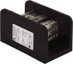 Square D - 1 Pole, 310 (Aluminium), 380 (Copper) Amp, Phenolic Power Distribution Block - 600 VAC, 1 Primary Connection - Exact Tool & Supply