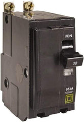 Square D - 30 Amp, 240 VAC, 2 Pole, Bolt On Miniature Circuit Breaker - 14-8 AWG - Exact Tool & Supply