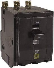 Square D - 60 Amp, 240 VAC, 3 Pole, Bolt On Miniature Circuit Breaker - 8-2 AWG - Exact Tool & Supply