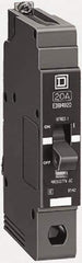 Square D - 50 Amp, 277 V, 1 Pole, Bolt On Miniature Circuit Breaker - 18 kA Breaking Capacity, 12, 14 AWG - Exact Tool & Supply