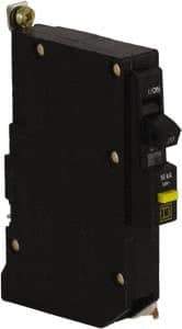 Square D - 15 Amp, 120 VAC, 1 Pole, Bolt On Residual Current Circuit Breaker with Overcurrent Protection - 14-8 AWG - Exact Tool & Supply