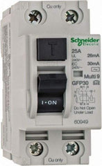 Schneider Electric - 25 Amp, 240 VAC, 2 Pole, Residual Current Device - Exact Tool & Supply