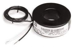 Square D - 50 Amp AC Input, 5 Amp AC Output, Panel Meter Current Transformer - Flying Lead Terminal, For Use with AC Ammeter - Exact Tool & Supply