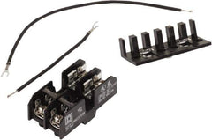 Square D - 2 Pole, 120 Volt, Fuse Block - 13/32 Inch Diameter x 1-1/2 Inch Fuse Length - Exact Tool & Supply