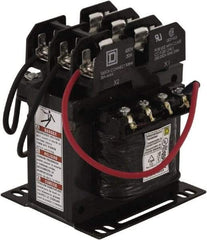Square D - 1 Phase, 200 VA, Top Mount Fuse Block Control Transformer - 176°F Temp Rise - Exact Tool & Supply