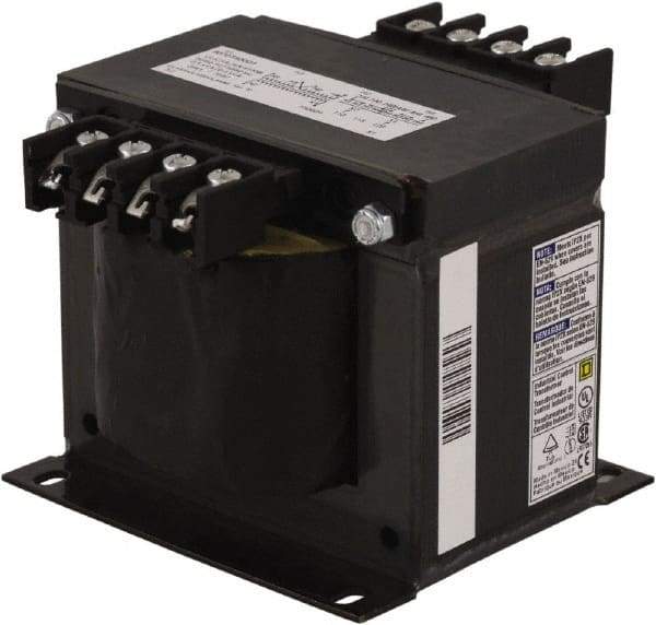 Square D - 1 Phase, 500 VA, Control Transformer - 239°F Temp Rise - Exact Tool & Supply