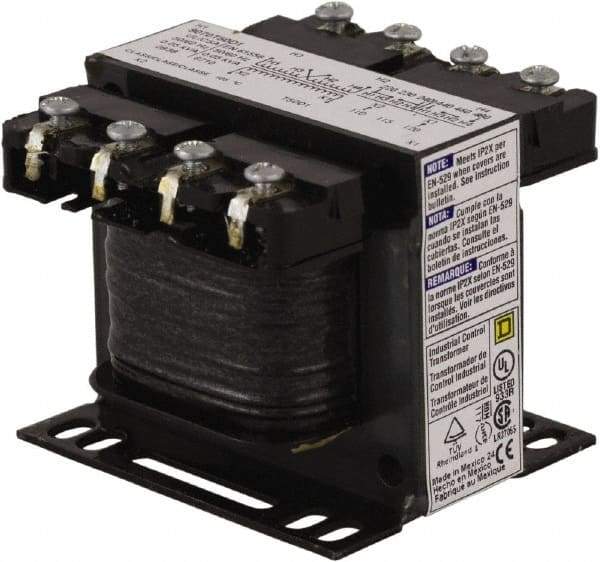 Square D - 1 Phase, 50 VA, Control Transformer - 131°F Temp Rise - Exact Tool & Supply