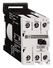 Schneider Electric - NC/NO, 110 VAC at 50/60 Hz Control Relay - DIN Rail Mount - Exact Tool & Supply