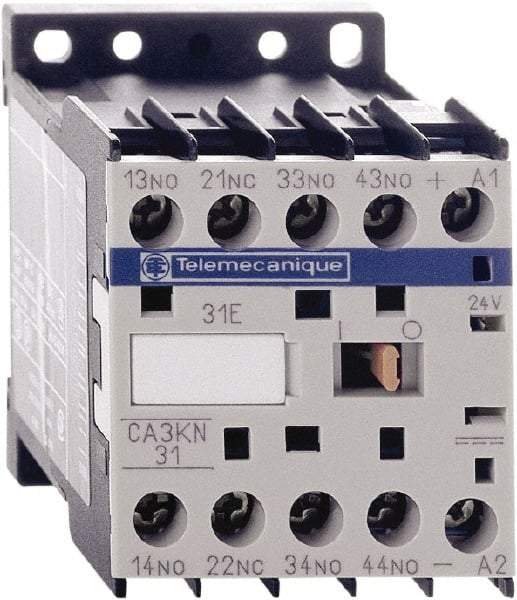 Schneider Electric - 3NO/NC, 24 VDC Control Relay - 17 V - Exact Tool & Supply