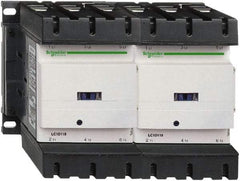 Schneider Electric - 3 Pole, 120 Coil VAC at 50/60 Hz, 150 Amp at 440 VAC, Reversible IEC Contactor - 3 Phase hp: 100 at 460/480 VAC, 125 at 575/600 VAC, 40 at 200/208 VAC, 50 at 230/240 VAC - Exact Tool & Supply