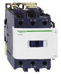 Schneider Electric - 3 Pole, 200 Coil VAC at 60 Hz, 80 Amp at 440 VAC, Nonreversible IEC Contactor - Bureau Veritas, CCC, CSA, CSA C22.2 No. 14, DNV, EN/IEC 60947-4-1, EN/IEC 60947-5-1, GL, GOST, LROS, RINA, RoHS Compliant, UL 508, UL Listed - Exact Tool & Supply