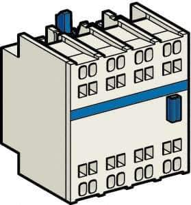 Schneider Electric - Contactor Auxiliary Contact Block - For Use with CR1F and TeSys D - Exact Tool & Supply