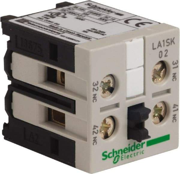 Schneider Electric - Contactor Auxiliary Contact Block - For Use with LC1SK and TeSys SK - Exact Tool & Supply