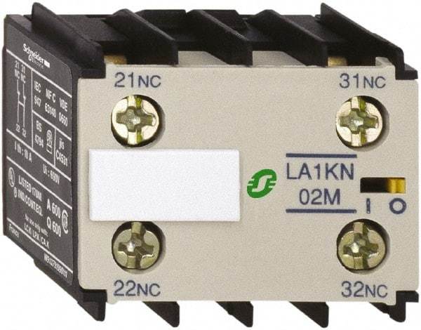 Schneider Electric - Contactor Auxiliary Contact Block - For Use with TeSys K - Exact Tool & Supply