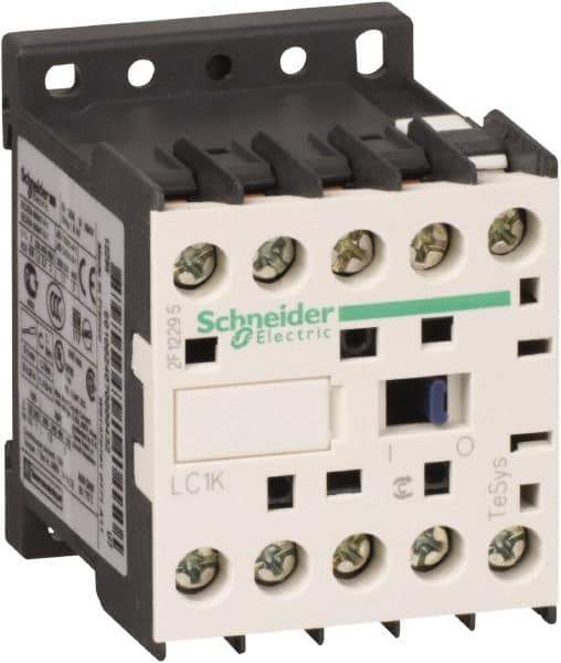 Schneider Electric - 3 Pole, 480 Coil VAC at 50/60 Hz, 6 Amp at 440 VAC, Nonreversible IEC Contactor - BS 5424, CSA, IEC 60947, NF C 63-110, RoHS Compliant, UL Listed, VDE 0660 - Exact Tool & Supply