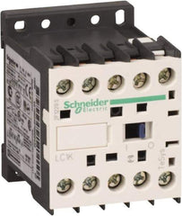 Schneider Electric - 4 Pole, 120 Coil VAC at 50/60 Hz, 16 Amp at 690 VAC and 20 Amp at 440 VAC, Nonreversible IEC Contactor - BS 5424, CSA, IEC 60947, NF C 63-110, RoHS Compliant, UL Listed, VDE 0660 - Exact Tool & Supply