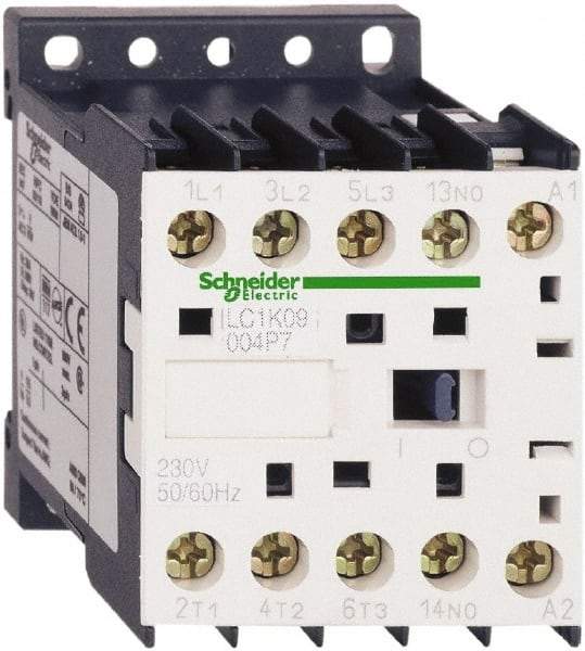Schneider Electric - 4 Pole, 110 Coil VAC at 50/60 Hz, 16 Amp at 690 VAC and 20 Amp at 440 VAC, Nonreversible IEC Contactor - BS 5424, CSA, IEC 60947, NF C 63-110, RoHS Compliant, UL Listed, VDE 0660 - Exact Tool & Supply