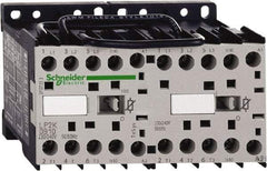 Schneider Electric - 3 Pole, 24 Coil VDC, 12 Amp at 440 VAC, 16 Amp at 690 VAC and 20 Amp at 440 VAC, Reversible IEC Contactor - BS 5424, CSA, IEC 60947, NF C 63-110, RoHS Compliant, UL Listed, VDE 0660 - Exact Tool & Supply