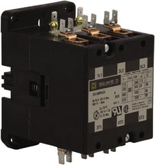 Square D - 3 Pole, 90 Amp Inductive Load, 208 to 240 Coil VAC at 60 Hz and 220 Coil VAC at 50 Hz, Definite Purpose Contactor - Exact Tool & Supply