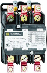Square D - 3 Pole, 40 Amp Inductive Load, Definite Purpose Contactor - 50 Amp Resistive Rating - Exact Tool & Supply