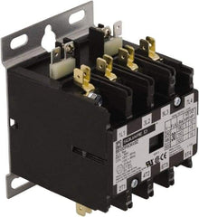 Square D - 4 Pole, 40 Amp Inductive Load, 277 Coil VAC at 60 Hz, Definite Purpose Contactor - Phase 1 and Phase 3 Hp:  10 at 230 VAC, 20 at 460 VAC, 25 at 575 VAC, 3 at 115 VAC, 7.5 at 230 VAC, 50 Amp Resistive Rating, CE, CSA, UL Listed - Exact Tool & Supply