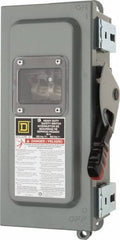 Square D - 30 Amp, 600 VAC/VDC, 3 Pole Nonfused Safety Switch - NEMA 12 & 3R, 10 hp at 600 VAC (Single Phase), 30 hp at 600 VAC (Triple Phase) - Exact Tool & Supply