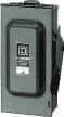 Square D - 60 Amp, 240 VAC, 250 VDC, 2 Pole Fused Safety Switch - NEMA 3R, 10 hp at 240 VAC, 10 hp at 250 VDC (Single Phase), 15 hp at 240 VAC, 10 hp at 250 VDC (Triple Phase), DPST Contact Form - Exact Tool & Supply