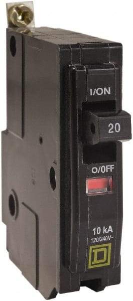 Square D - 30 Amp, 240 VAC, 1 Pole, Bolt On Miniature Circuit Breaker - 14-8 AWG - Exact Tool & Supply