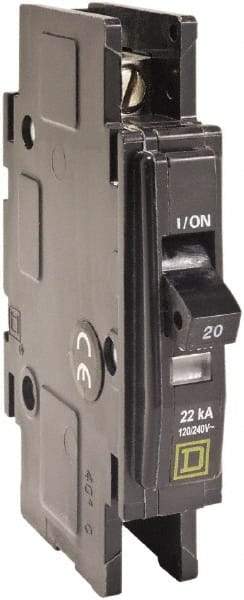 Square D - 30 Amp, 240 VAC, 1 Pole, Panel Mount Miniature Circuit Breaker - 14-2 AWG - Exact Tool & Supply