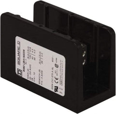 Square D - 1 Pole, 270 (Aluminium), 350 (Copper) Amp, Phenolic Power Distribution Block - 600 VAC, 2 Primary Connection - Exact Tool & Supply