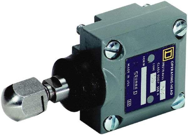 Square D - SPDT, NC/NO, 600 Volt Screw Terminal, Plunger Actuator, General Purpose Limit Switch - 1, 2, 4, 6, 12, 13, 6P NEMA Rating, IP67 IPR Rating - Exact Tool & Supply