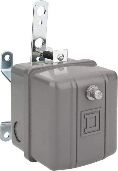 Square D - 1 NEMA Rated, DPST, Float Switch Pressure and Level Switch - 575 VAC, Line-Load-Load-Line Terminal - Exact Tool & Supply