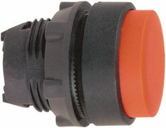 Schneider Electric - 22mm Mount Hole, Extended Straight, Pushbutton Switch Only - Round, Red Pushbutton, Nonilluminated, Momentary (MO) - Exact Tool & Supply