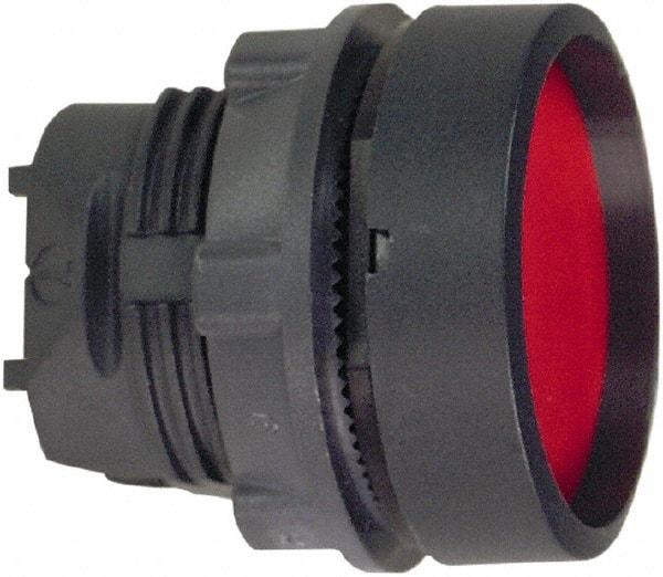 Schneider Electric - 22mm Mount Hole, Extended Straight, Pushbutton Switch Only - Round, Red Pushbutton, Nonilluminated, Maintained (MA) - Exact Tool & Supply