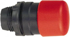 Schneider Electric - 22mm Mount Hole, Extended Mushroom Head, Pushbutton Switch Only - Round, Red Pushbutton, Nonilluminated, Momentary (MO) - Exact Tool & Supply