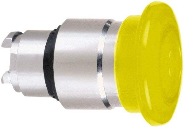 Schneider Electric - 22mm Mount Hole, Extended Mushroom Head, Pushbutton Switch Only - Round, Orange Pushbutton, Nonilluminated, Momentary (MO) - Exact Tool & Supply