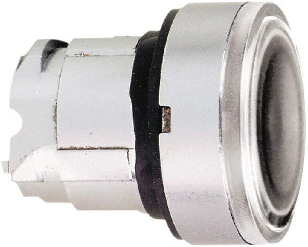 Schneider Electric - 22mm Mount Hole, Flush, Pushbutton Switch Only - Round, Clear Pushbutton, Nonilluminated, Momentary (MO) - Exact Tool & Supply