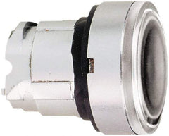 Schneider Electric - 22mm Mount Hole, Flush, Pushbutton Switch Only - Round, Clear Pushbutton, Nonilluminated, Momentary (MO) - Exact Tool & Supply