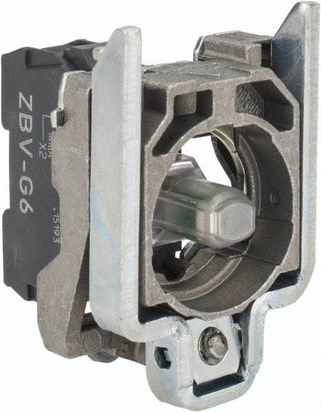 Schneider Electric - 110-120 VAC at 50/60 Hz Blue Lens LED Indicating Light - Screw Connector, Electromagnetic Field Resistant, Electrostatic Discharge Resistant, Shock Resistant, Vibration Resistant - Exact Tool & Supply