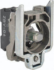 Schneider Electric - 110-120 VAC at 50/60 Hz Blue Lens LED Indicating Light - Screw Connector, Electromagnetic Field Resistant, Electrostatic Discharge Resistant, Shock Resistant, Vibration Resistant - Exact Tool & Supply