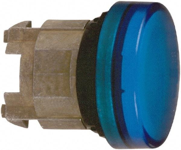 Schneider Electric - Blue Lens Pilot Light - Round Lens, Shock Resistant, Vibration Resistant, Water Resistant - Exact Tool & Supply