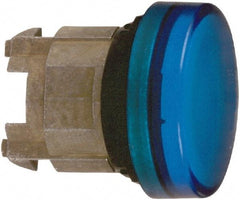 Schneider Electric - Blue Lens Pilot Light - Round Lens, Shock Resistant, Vibration Resistant, Water Resistant - Exact Tool & Supply