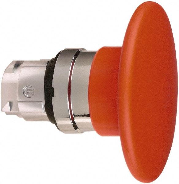 Schneider Electric - 22mm Mount Hole, Extended Mushroom Head, Pushbutton Switch Only - Round, Red Pushbutton, Nonilluminated, Momentary (MO) - Exact Tool & Supply