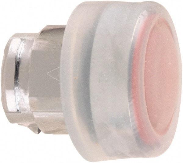 Schneider Electric - 22mm Mount Hole, Flush, Pushbutton Switch Only - Round, Red Pushbutton, Nonilluminated, Momentary (MO) - Exact Tool & Supply